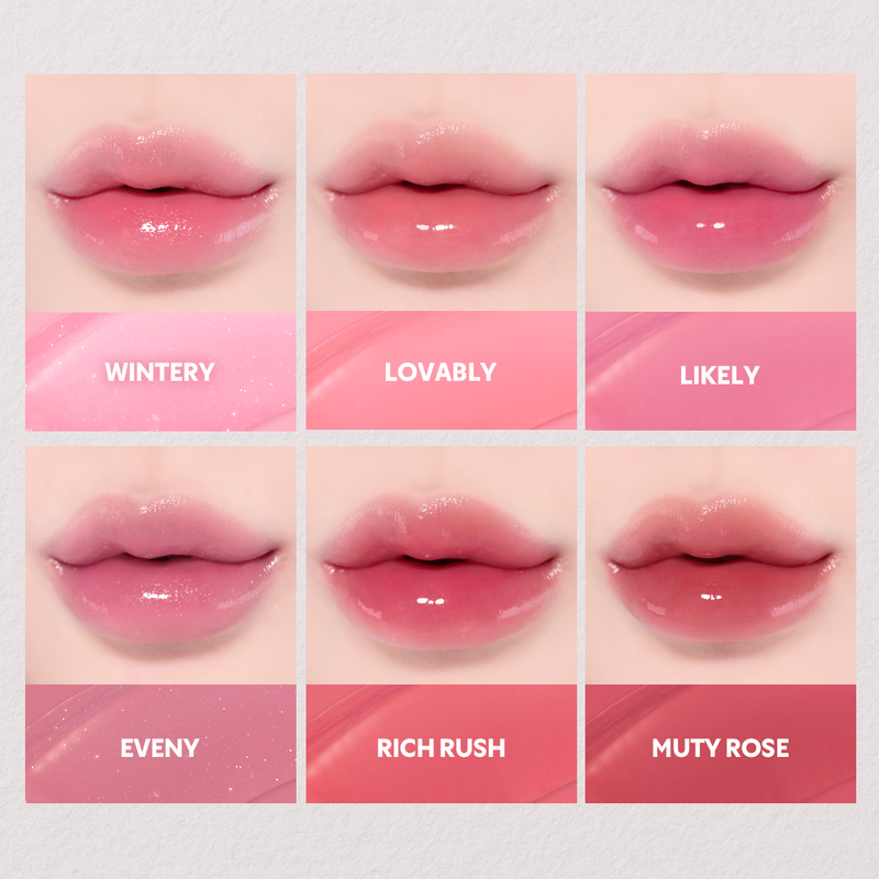 Lip Tint Hidratante TIRTIR Mini Waterism Glow – Hidratação 12h, Volume Natural e 30 Cores Radiantes