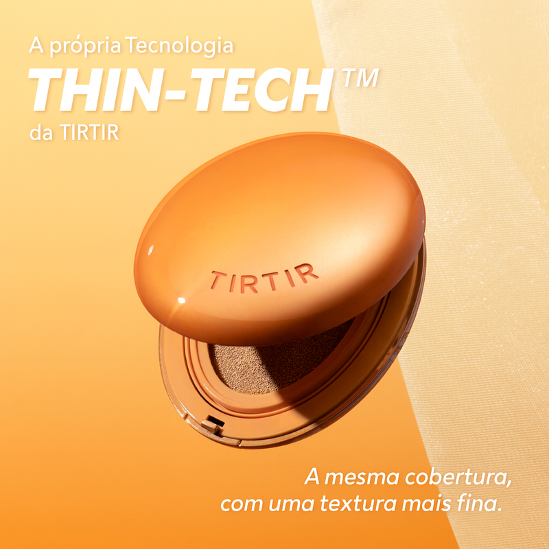 Base Cushion TIRTIR Mask Fit AI Filter 18g – Cobertura 72h, Controle da Oleosidade e Efeito Filtro Instantâneo